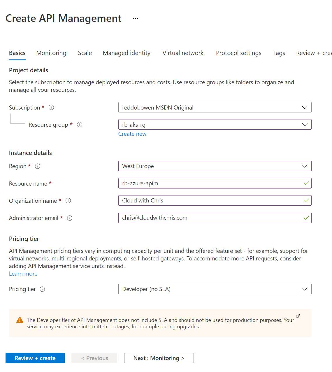 Screenshot showing the App Service Kubernetes environment resource in the Azure Portal