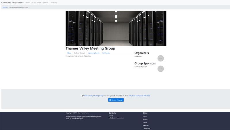Example Group Page