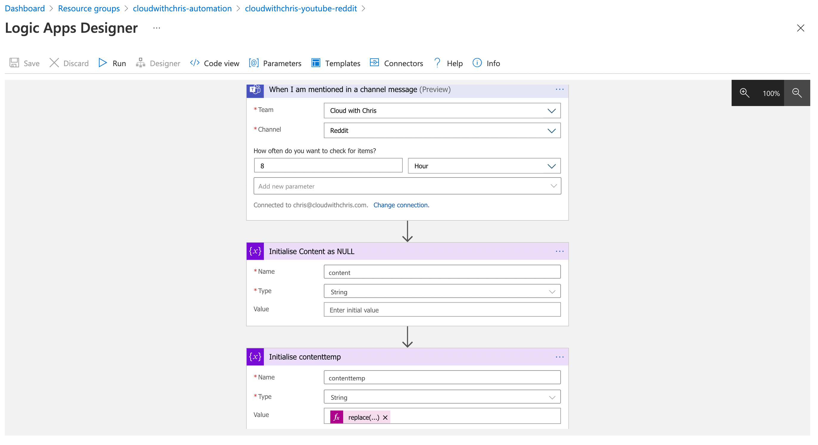 Part 1 of the Cloud with Chris publishing workflow