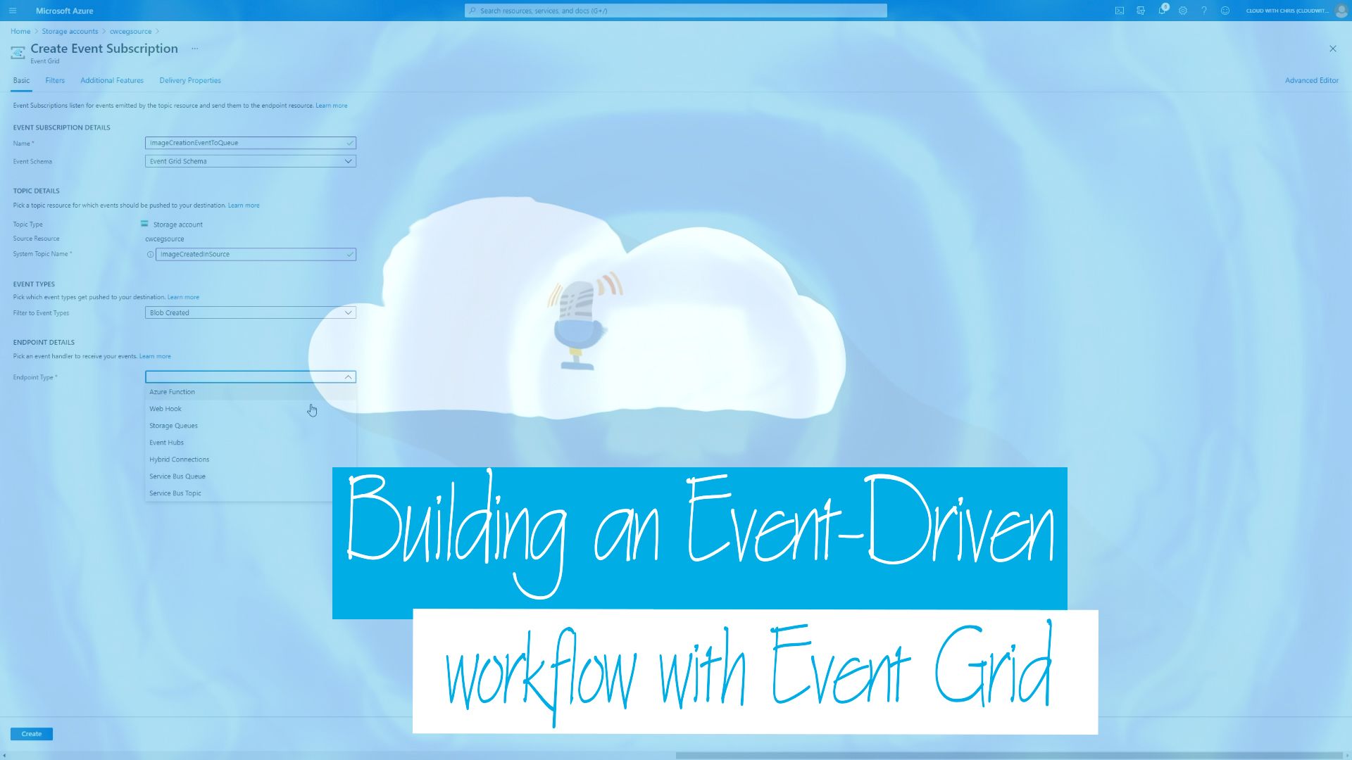 Cloud Drops - Building an Event-Driven workflow with Event Grid