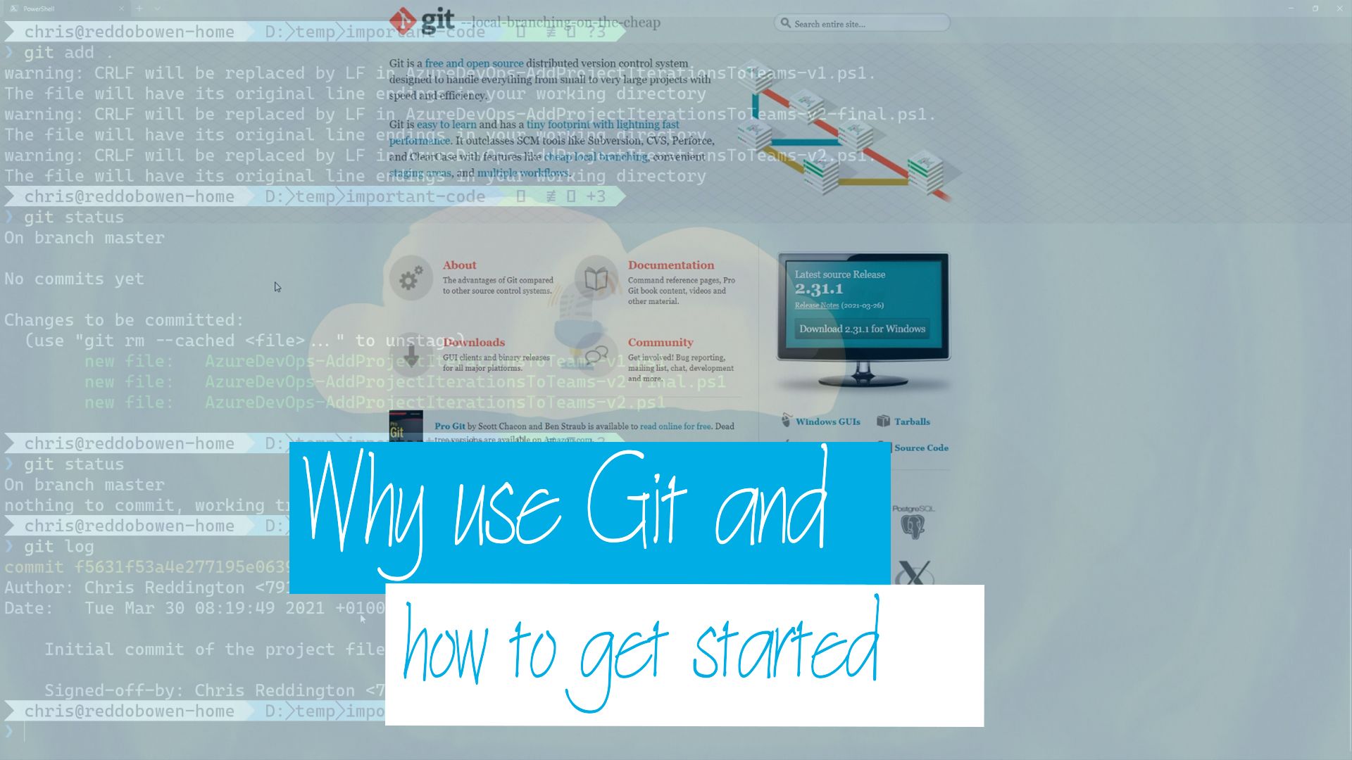 Cloud Drops - Git 101 - Why use Git, and how to get started