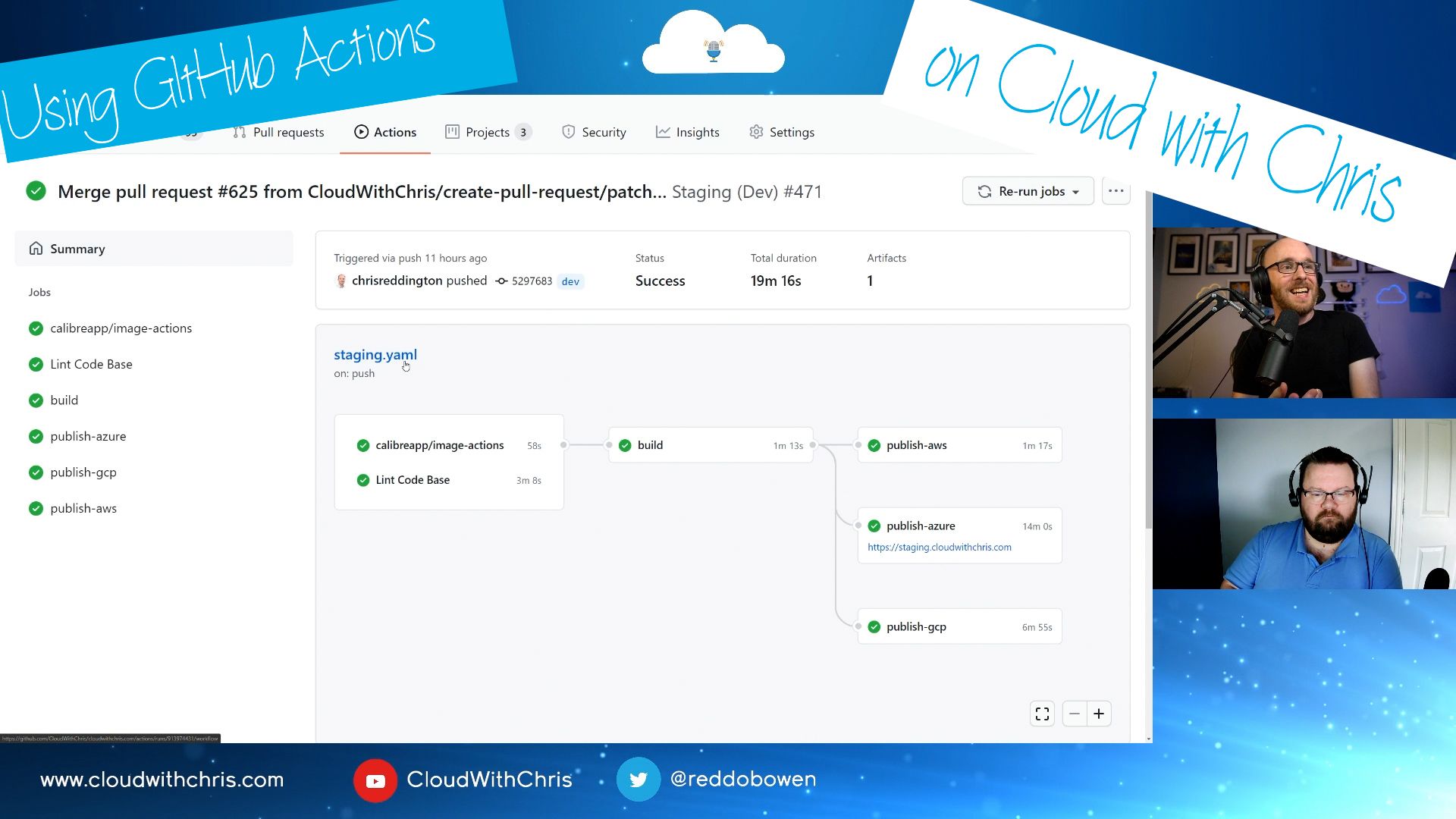 Discussing the Cloud with Chris GitHub Actions Usage