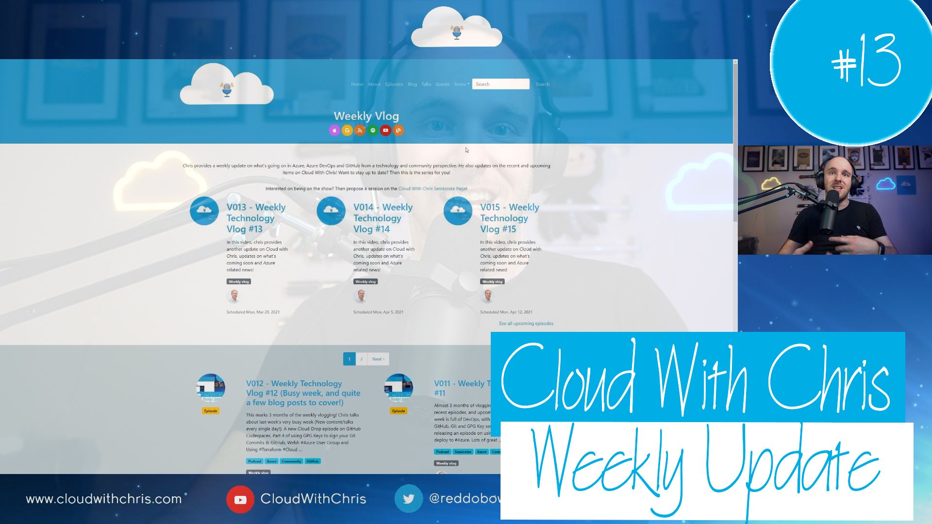 V013 - Weekly Technology Vlog #13 (Lots of Azure, DevOps & GitHub) Blogs, Quick-fire Azure Updates